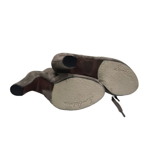 Sam Edelman “Belmont” Suede Ankle Boot Woman's Size 9 Ankle Lace Up Heel Zip New - Picture 13 of 16